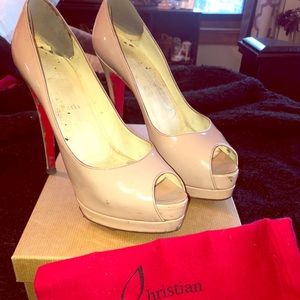 Christian Louboutin nude heels